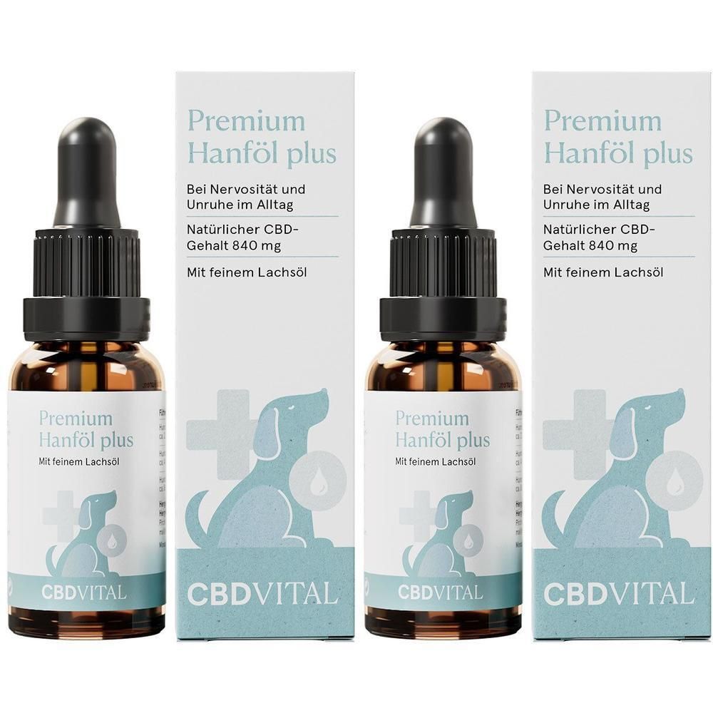 CBD Vital Hanföl Tropfen f.Hunde x2 2x20 ml