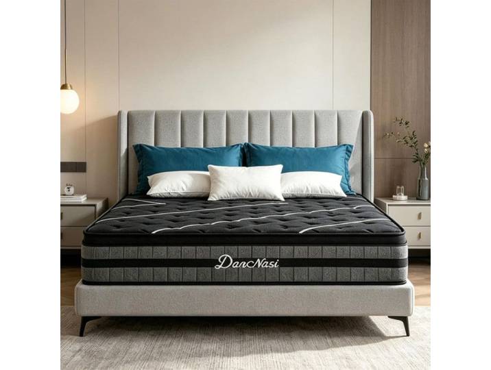 Matelas 140x190 cm Mémoire de Forme Ép 29 cm Ergonomique Soulage Les Tensions Dorsales Sommeil Indépendant Hypoallergénique