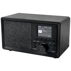 soundmaster DAB350SW Tischradio DAB+, UKW USB Inkl. Lautsprecherbox, Weckfunktion Schwarz 10771