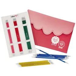 KnitPro Strumpfstricknadel-Set "Zing", Aluminium, 15 cm, Stärken: 2–4