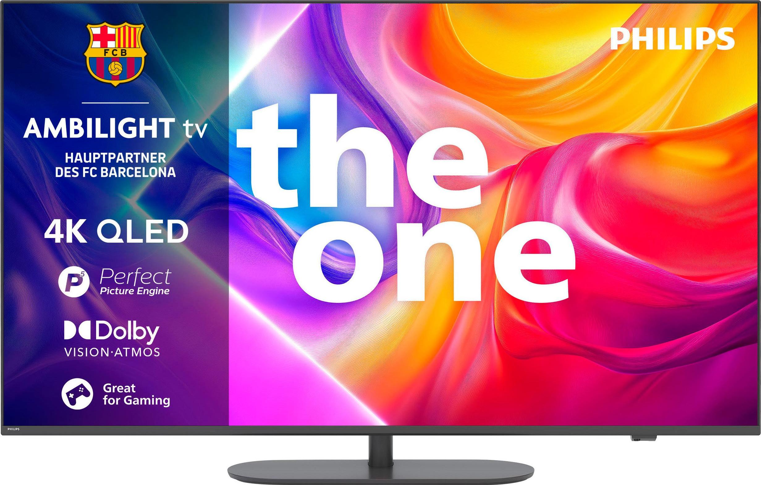 Philips Ambilight 43PUS9000/12, 109,2 cm (43"), 3840 x 2160 Pixel, QLED, Smart-TV, WLAN, Grau