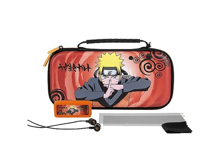 Konix Naruto Shippuden Gaming-accessoireset Jutsu Nintendo Switch, Switch Lite en Switch OLED, beschermhoes, gaming-behuizing, hoofdtelefoon