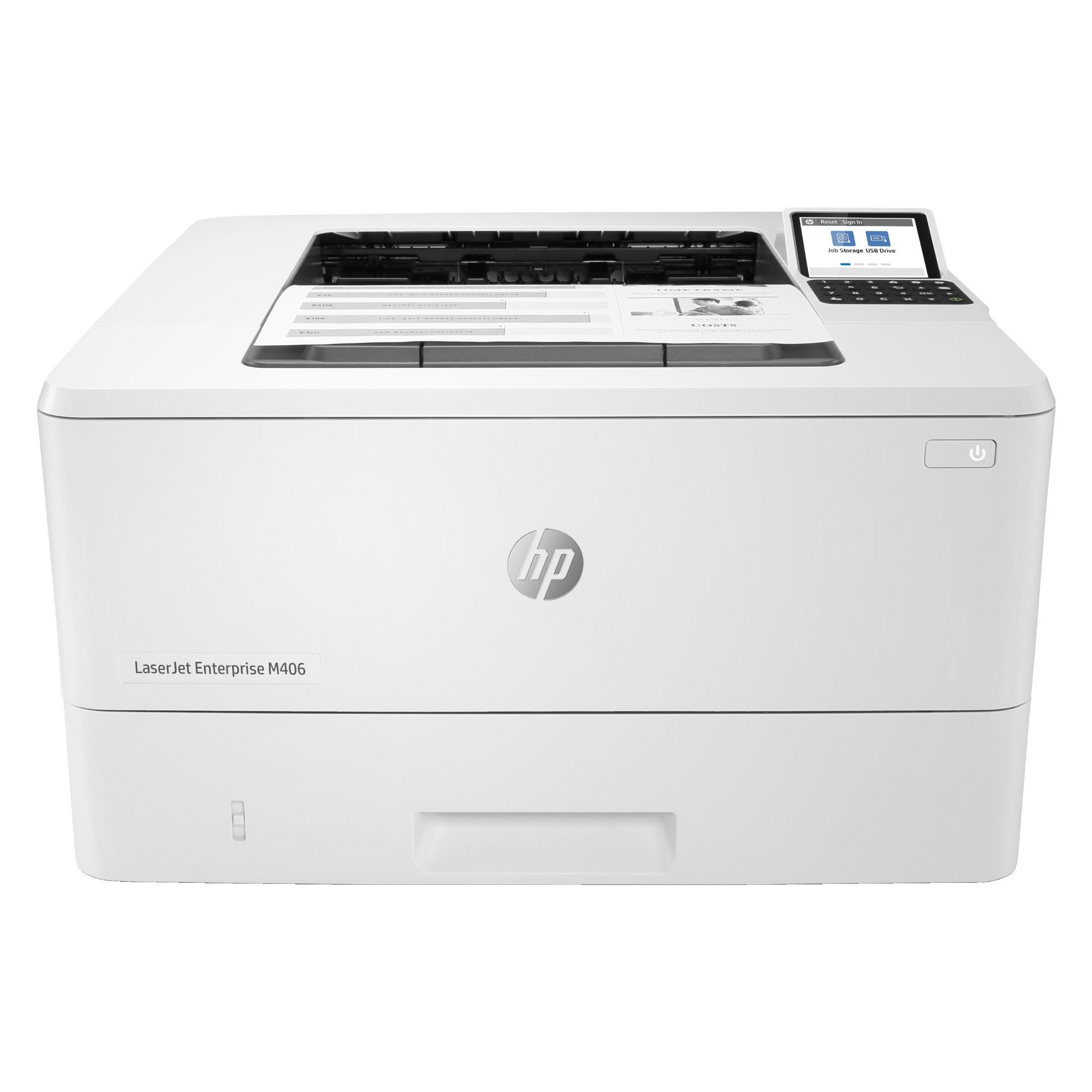 HPE Laserjet Enterprise M406Dn (Laser, Schwarz-Weiss) (3PZ15A)