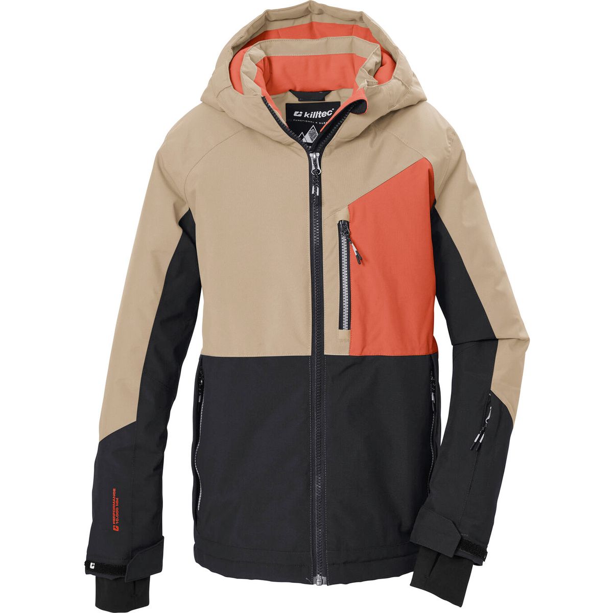 killtec KSW 206 Boys Ski Jacket creme (00111) 116 44856-000-00111-116
