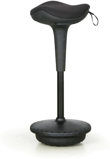 B2B Partner Ergonomischer Bürohocker FREE II, schwarz