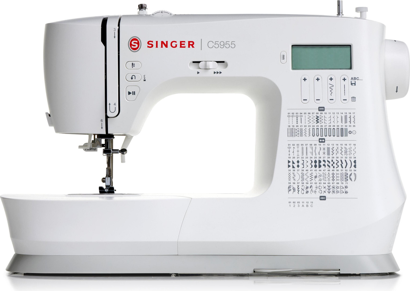 Singer C5955 Automatische naaimachine, Wit, 110 W