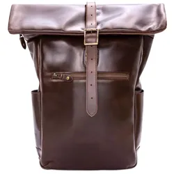 Buckle & Seam Rolltop Norman - BROWN/Blue Koffer24