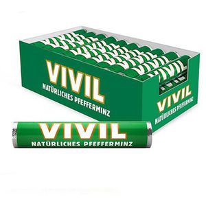 Vivil Kräuterbonbons Pfefferminz, je 29g, 30 Rollen, 870g