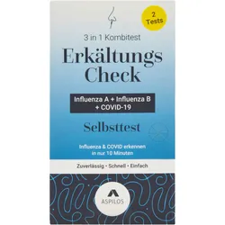 Aspilos Selbsttest Erkältungscheck Covid+infl A+b 2 ST
