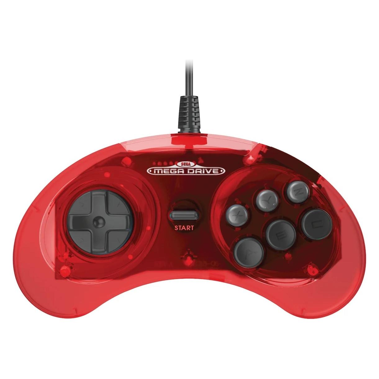 Generic Retro-Bit SEGA MD Controller Crimson Red (Sega Mega Drive) (849172017399)