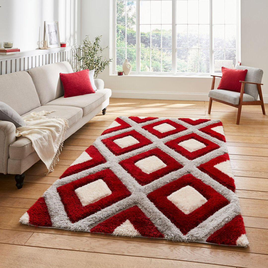 Think Rugs Olympia area rug Machine Woven Rectangle Grey Grey Rectangle 160 x 220cm