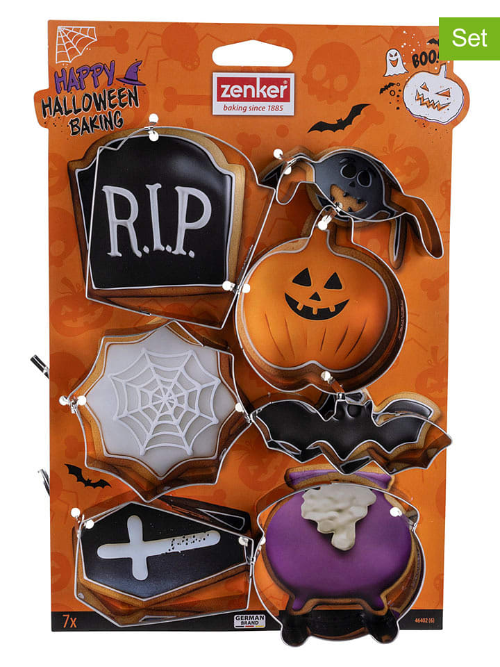 Zenker 7er-Set: Ausstecher ''Halloween'' in Silber - onesize