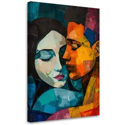 LEINWANDBILD Weiblich Männlich Liebe 70x100cm
