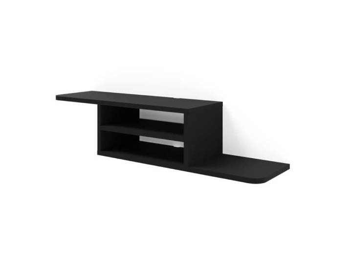 Meubles TV - AC-Déco - Meuble TV suspendu  Dedal  - Noir - L 90 cm