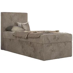 JUGENDBETT TILIO 90/200 - Hellbraun - H3 - Links Seite