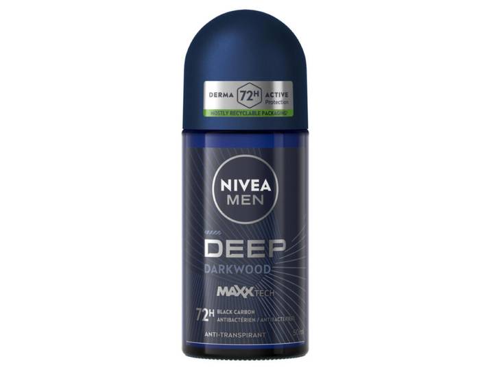 NIVEA MEN Déodorant Aisselles Deep Protection 72h Bille 50 ml