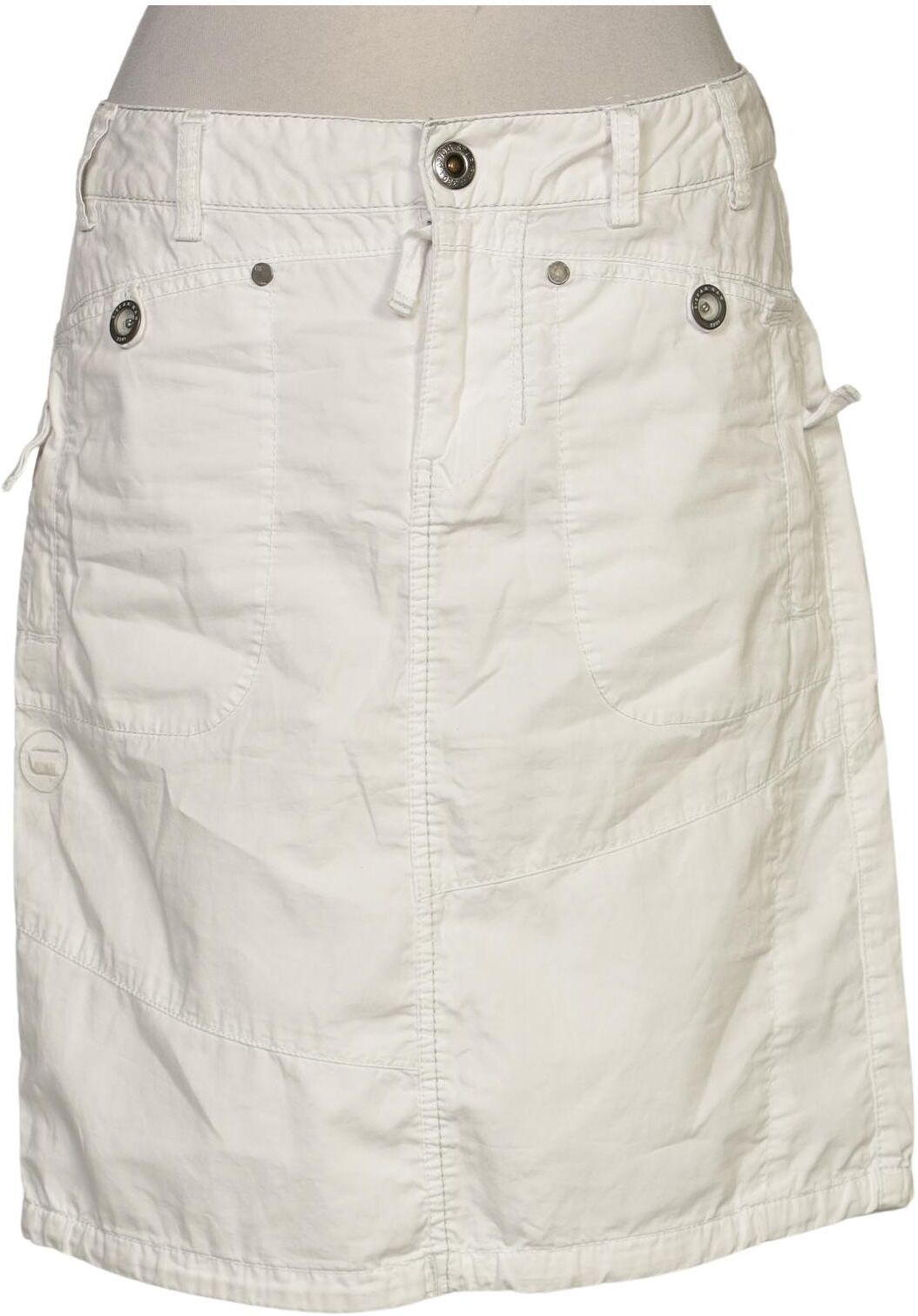 G Star RAW Damen Rock, Weiß, Gr. W26, Baumwolle - Second Hand