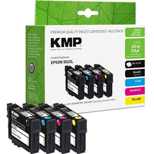 KMP E196XV Multipack BK/C/M/Y kompatibel mit Epson T 02W6