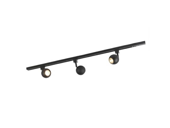 Qazqa Spot Rail Gissi 3 noir