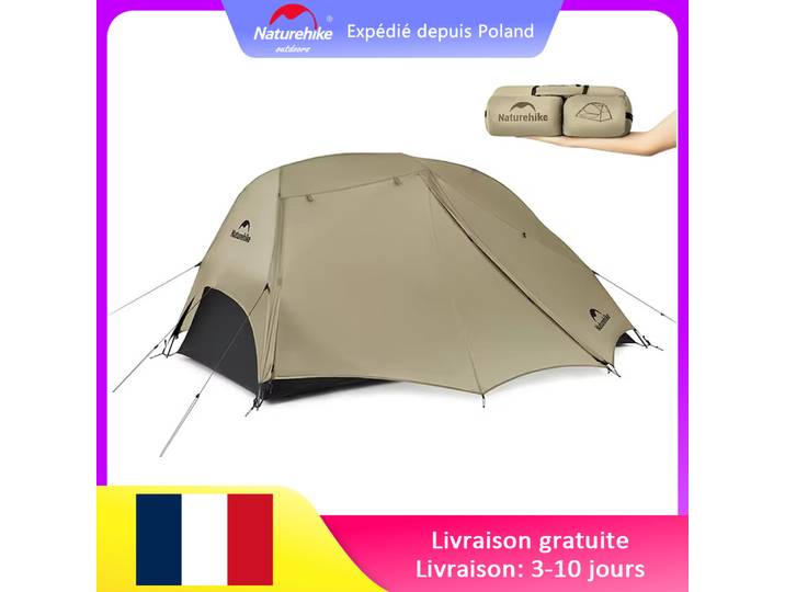 Natureifa-Tente de camping ultralégère Star River UL 2, sac à dos en plein air, tente de voyage étanche 15D, tentes de randonnée
