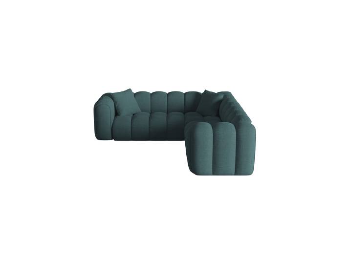 5-Sitzer Design Ecksofa „Elise“ Strukturstoff Türkis CXL by Christian Lacroix