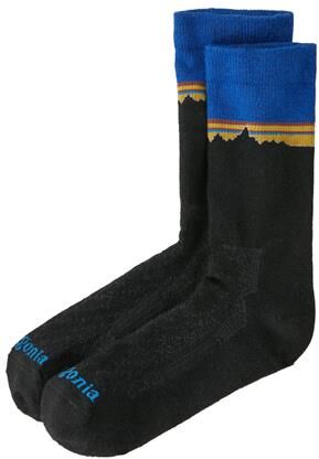 Patagonia Merino Wool Blend Crew Socks, Classic / Viking Blue