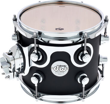 DW "Design 08"x07" Tom Tom Black" Black Satin