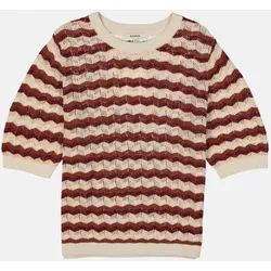Gestreifter Pullover Mehrfarbig S