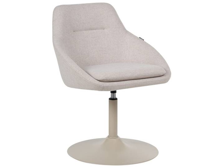 ESSZIMMERSTUHL drehbar Stoff Hellbeige Westminster