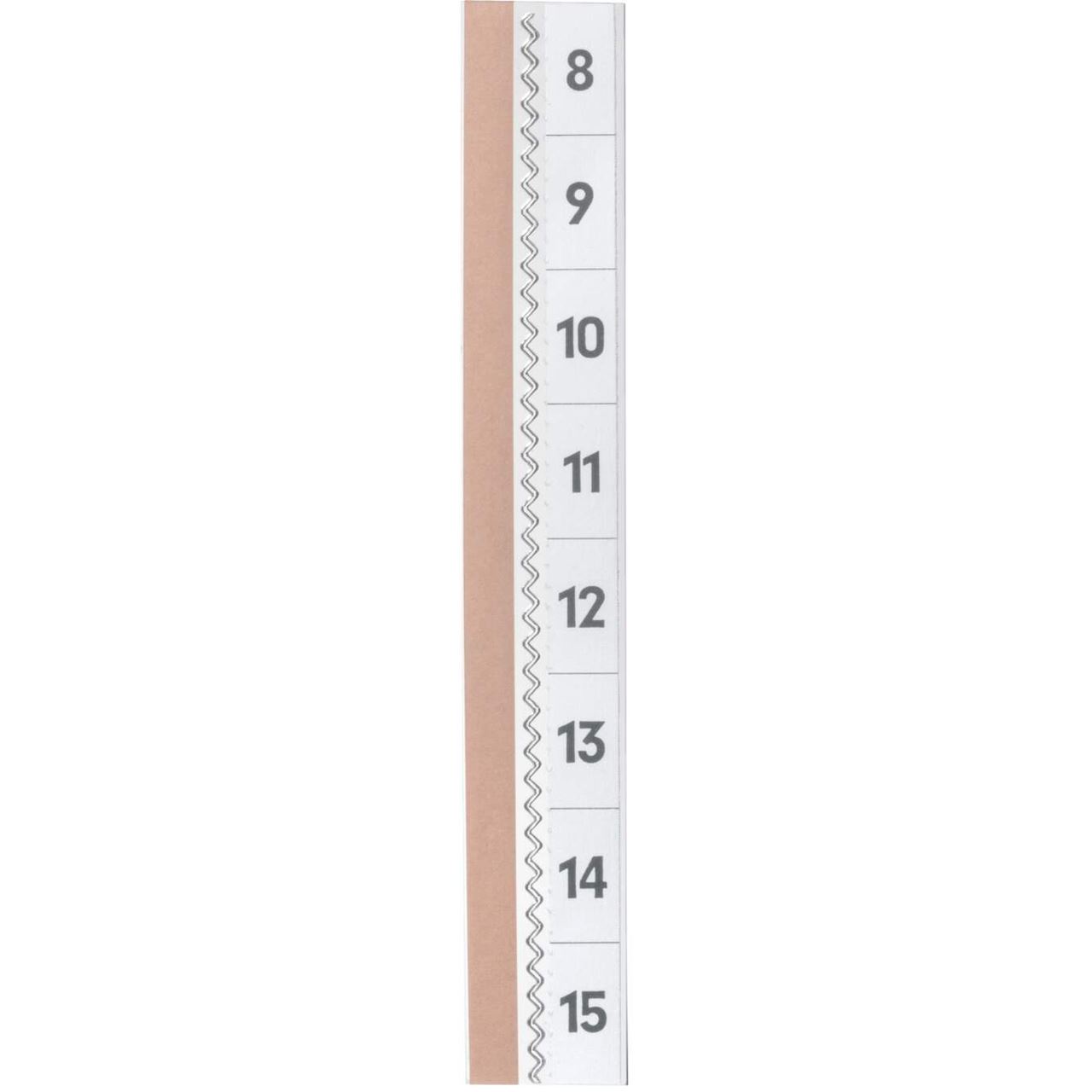 DURABLE Vollsichtreiter selbstklebend TABFIX transparent, 5 St.