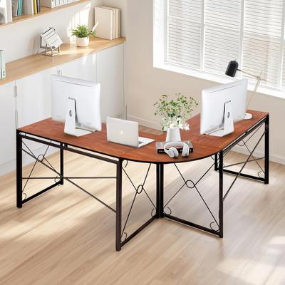 Javlergo L Shaped Gaming Desk Corner Desk Gaming Table for Home Office Computer Desk Sturdy Writing Workstation for Small Space