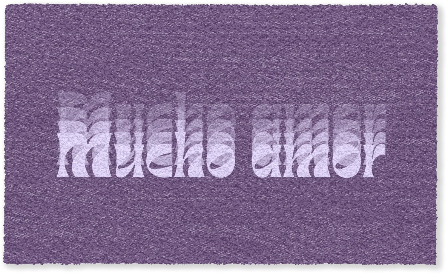 MuchoWow Deurmat Mucho Amor - Paars - Grafisch - Binnenmat 150 x 90 cm
