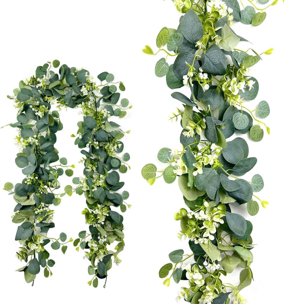 Kunstbloemen Slinger Eucalyptus Wit Hangende Slinger voor Decoratie