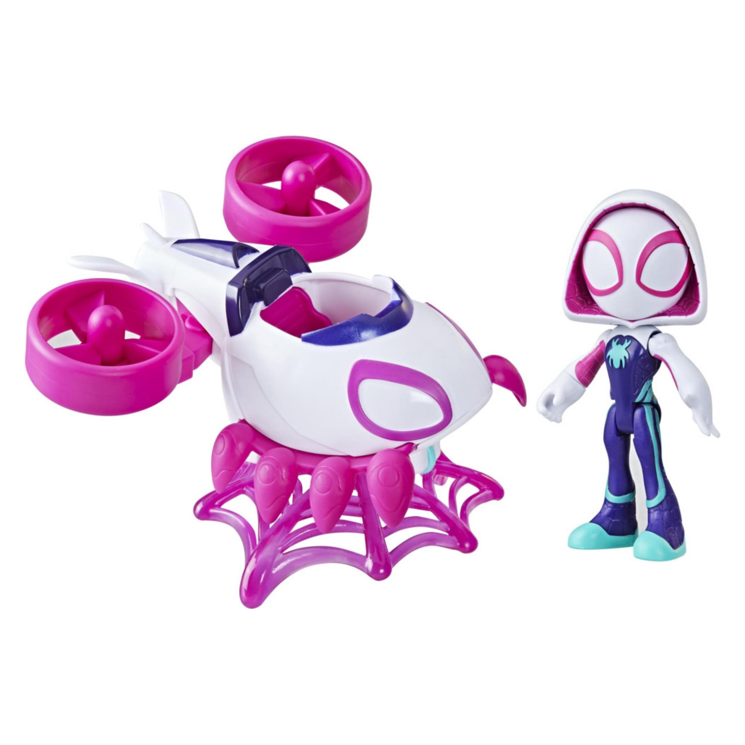 Hasbro Spidey Vehicle With Character And Accessories - Ghost Spider Copter (F74565X2)