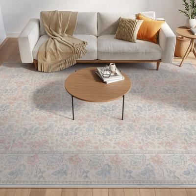 Nourison Botanical Washables Indoor only Textured Floral Area Rug