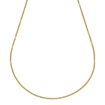 Collierkettchen VIVANCE "Edelstahl vergoldet Ankerkette 2mm breit", gelb, Halsketten, Damen, 45cm, Edelstahl, L: 45 B: 2mm, glänzend, B:2mm