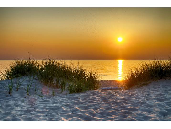 Fototapete PAPERMOON Dunes Lake Michigan , bunt, B:5m L:2,8m, Vlies, Tapeten, Fototapete