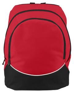 Augusta Sportswear AG1915 Large Backpack in Red/Black/White   Polyester Blend 1915