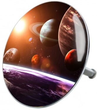 WCShop24 Badewannenstöpsel Planeten