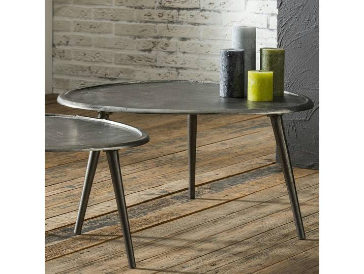Bout de canapé vintage en métal noir 73 cm TRIBECA