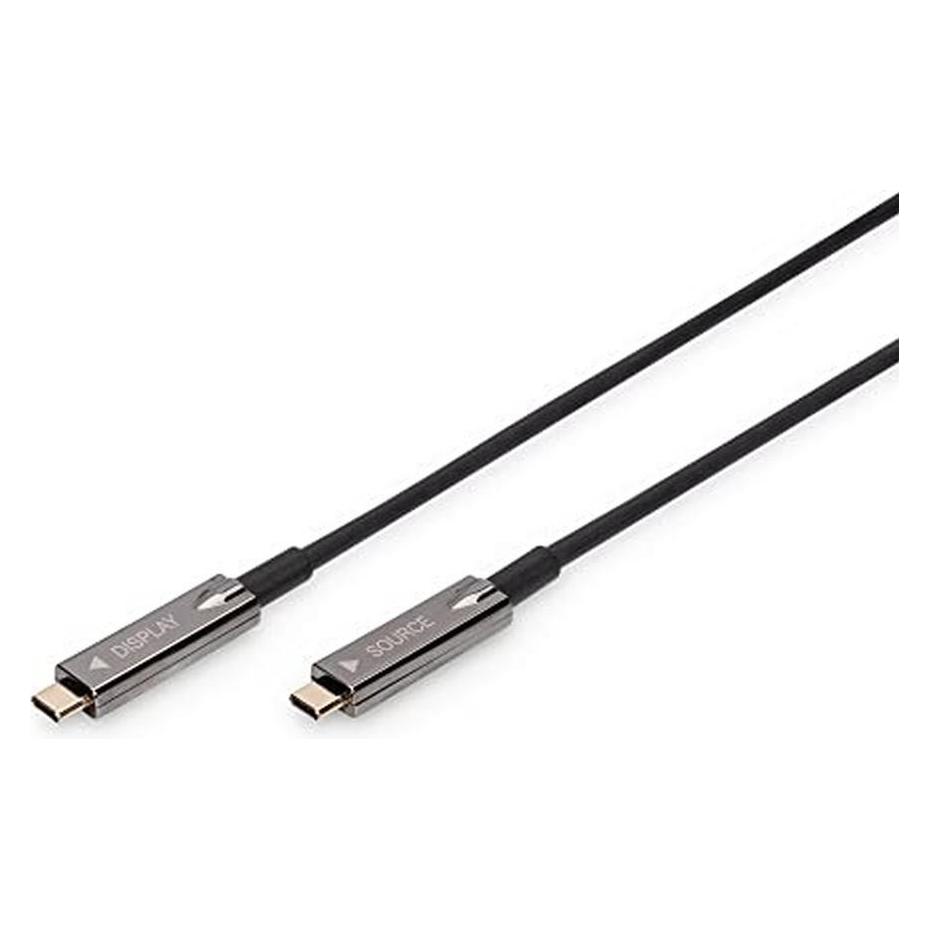 Digitus 4K USB Typ - C AOC AV-Anschlusskabel (15 m, USB 3.2 Gen 1, USB 3.2 Gen 2) (AK-330160-150-S)