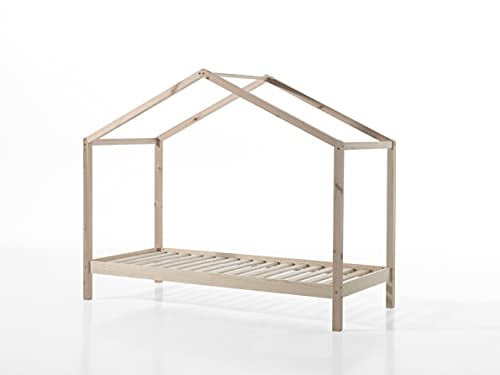 Vipack Dallas Kinderbed met Dak, Wit, 90 x 200 cm