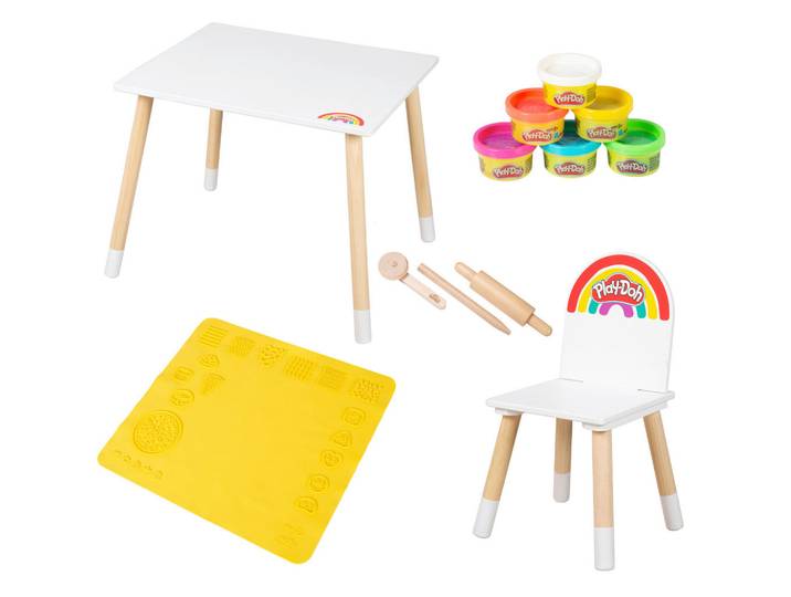 Roba Kindersitzgruppe, Mehrfarbig, Holzwerkstoff, Naturmaterialien, Kunststoff, Holz, massiv, Baby- und Kindermöbel, Babyzimmer, Kindersessel & Kindertische