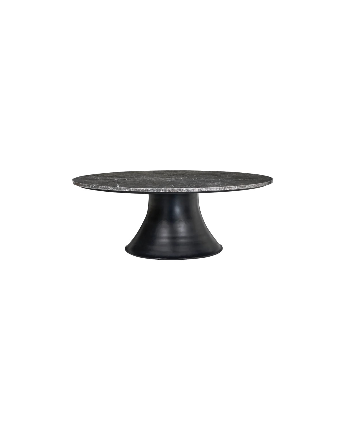 House Doctor Gaya salontafel bruin rond met metalen onderstel