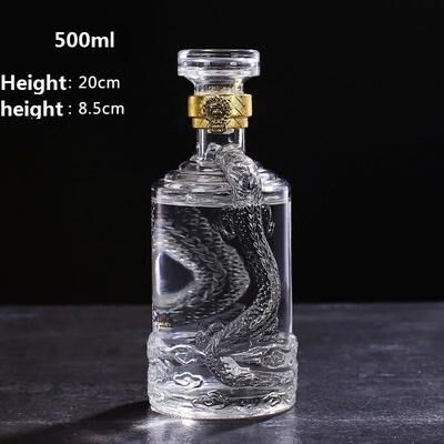 Uplifted Goods 500ml Glass Water Bottle With Cover b 500ml