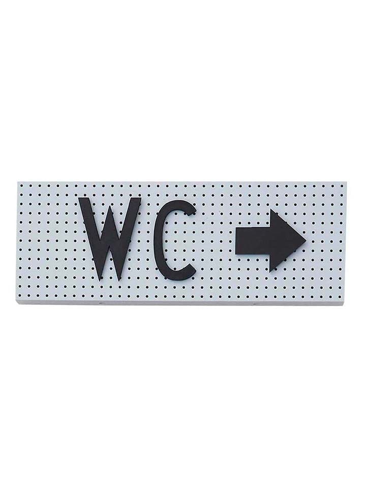 Design Letters Türschild "The sign" in Weiß/ Schwarz - (B)21 x (H)7,6 cm - onesize