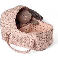 Smallstuff - Doll carrier, pillow and duvet, flowers (73200-01)