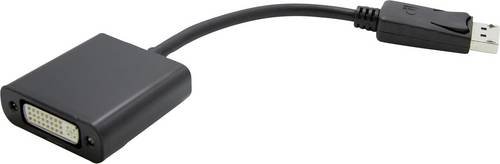 Value DisplayPort / DVI Adapterkabel DisplayPort Stecker, DVI-D 24+1pol. Buchse 0.15 m Schwarz 12.99.3133 DisplayPort-Kabel