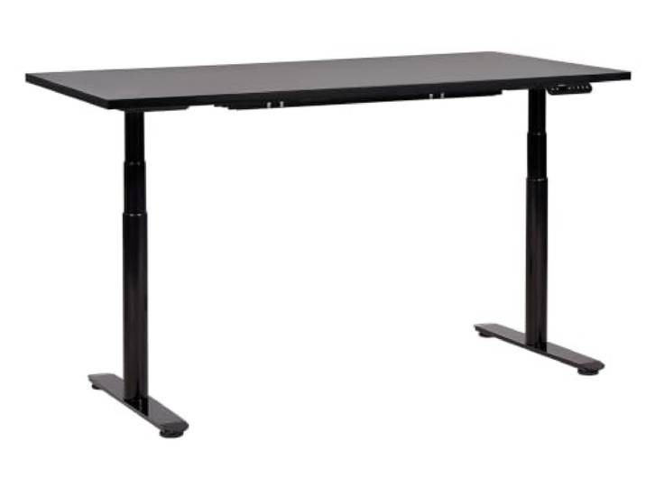 Elektrisch höhenverstellbarer Schreibtisch USB schwarz 160x72 cm DESTINAS