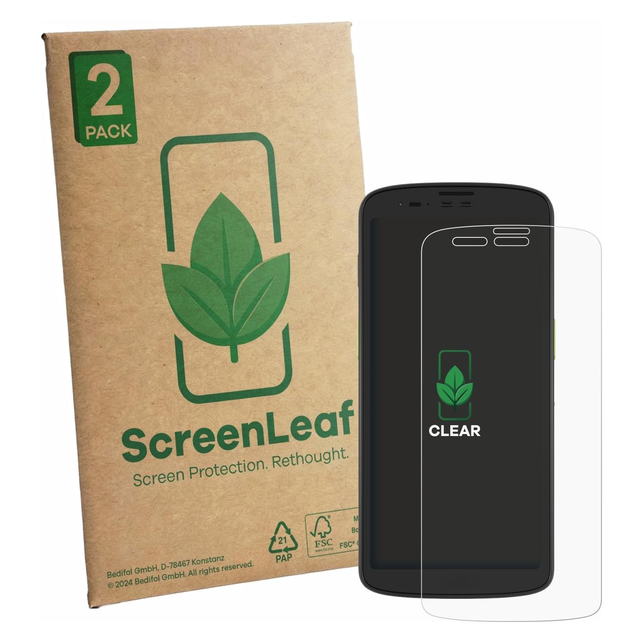 ScreenLeaf Schutzfolie für Zebra TC201 Displayschutz Display Schutz Folie Klar Transparent (6164368)